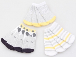 Ponožky - černo-žluto-bílé 