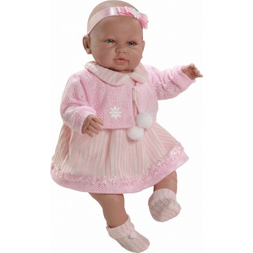  Panenka novorozenec - Sára růžové oblečení